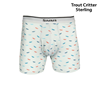 Simms Fishing Boxer Briefs Trout Critter Sterling